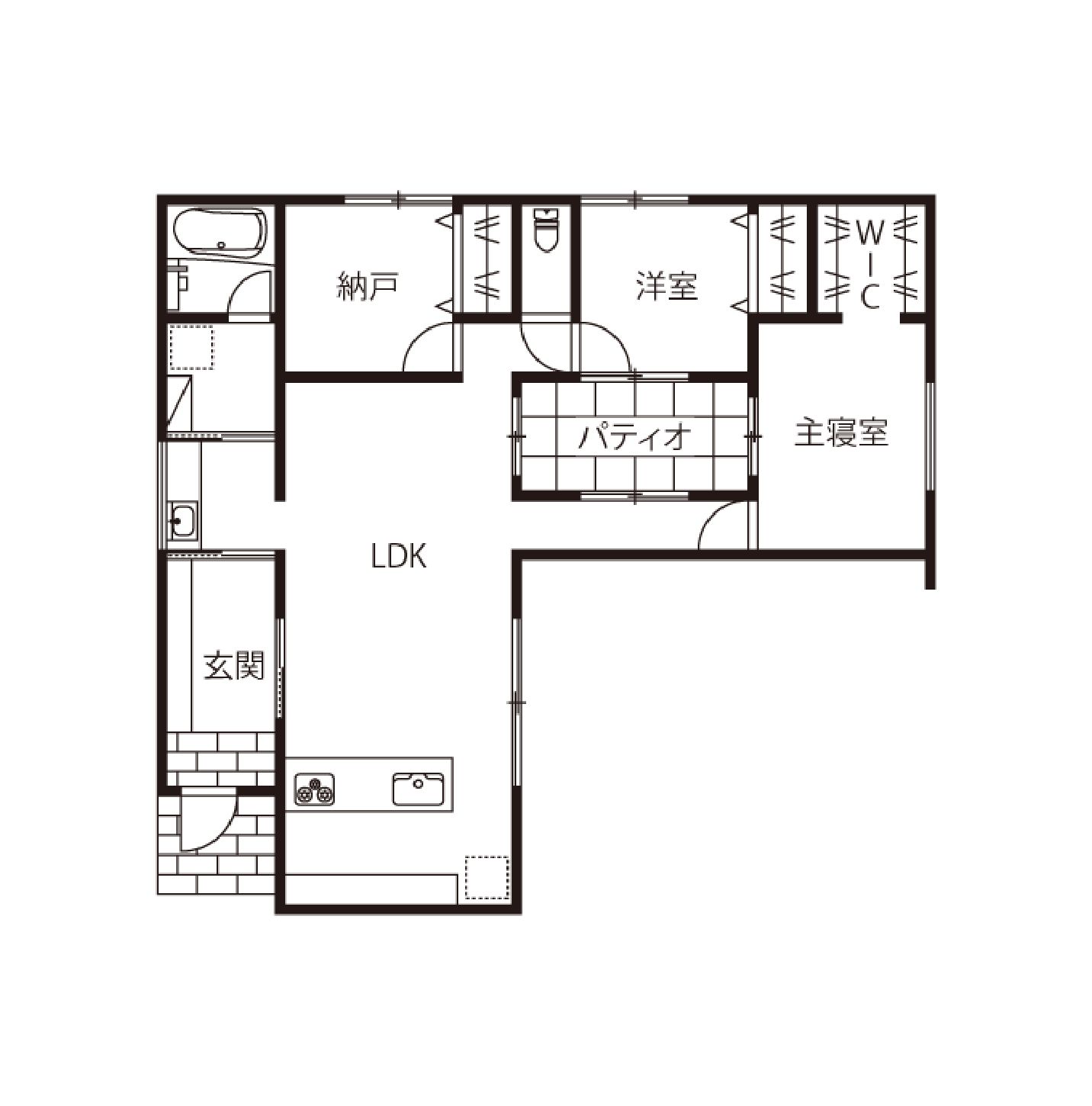 藤島建設の平屋