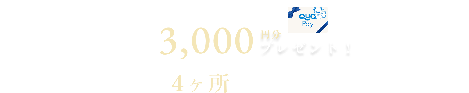 ご予約のうえ見学で、QUOカード3,000円分プレゼント！ 埼玉4箇所同時開催