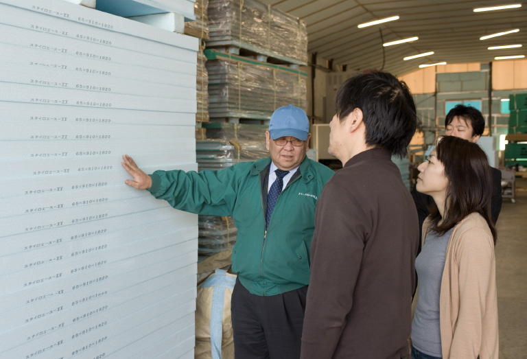 藤島建設の自社工場